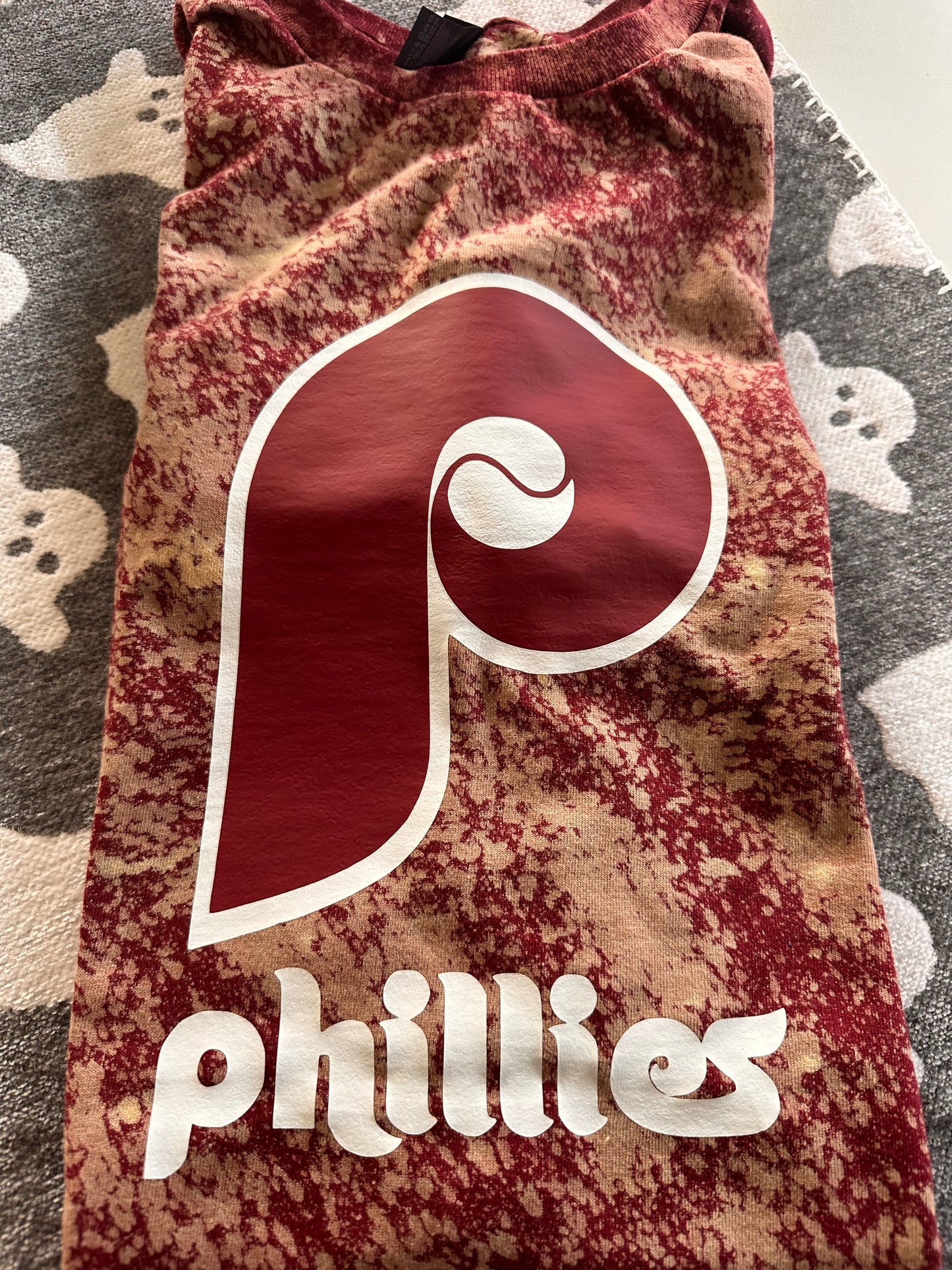 Phillies retro P hand dyed t-shirt