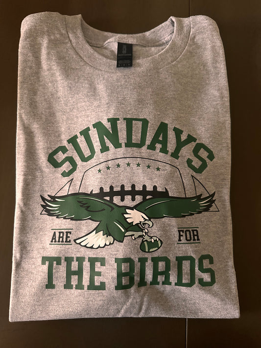 Sundays are for the birds logo T-shirt