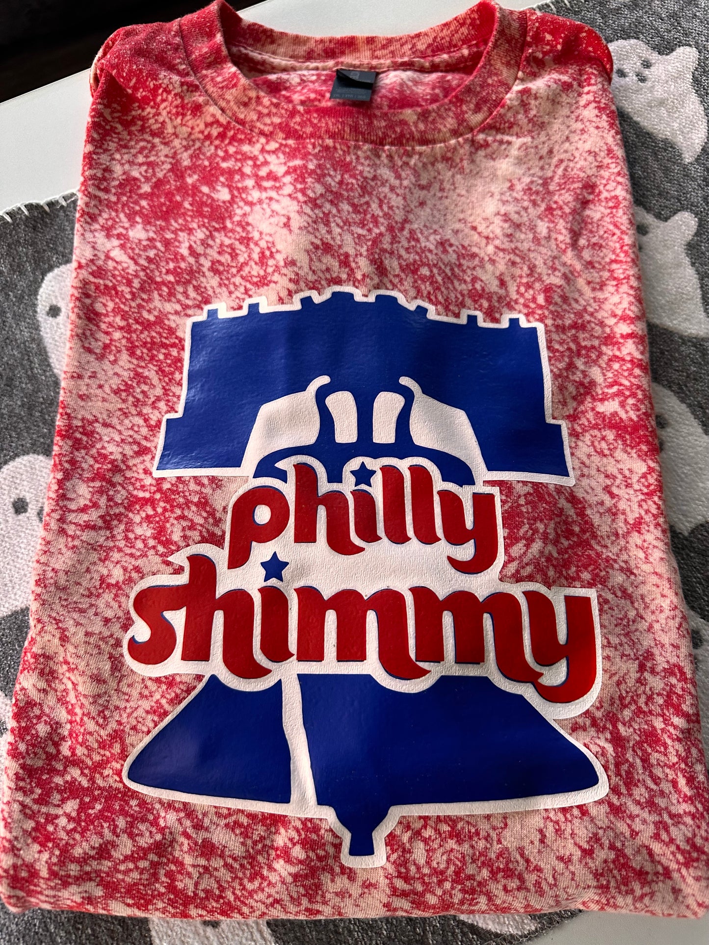 Phillies Bleach washed “philly shimmy” t-shirt