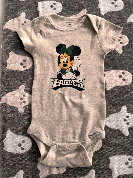 Eagles Minnie Mouse onesie