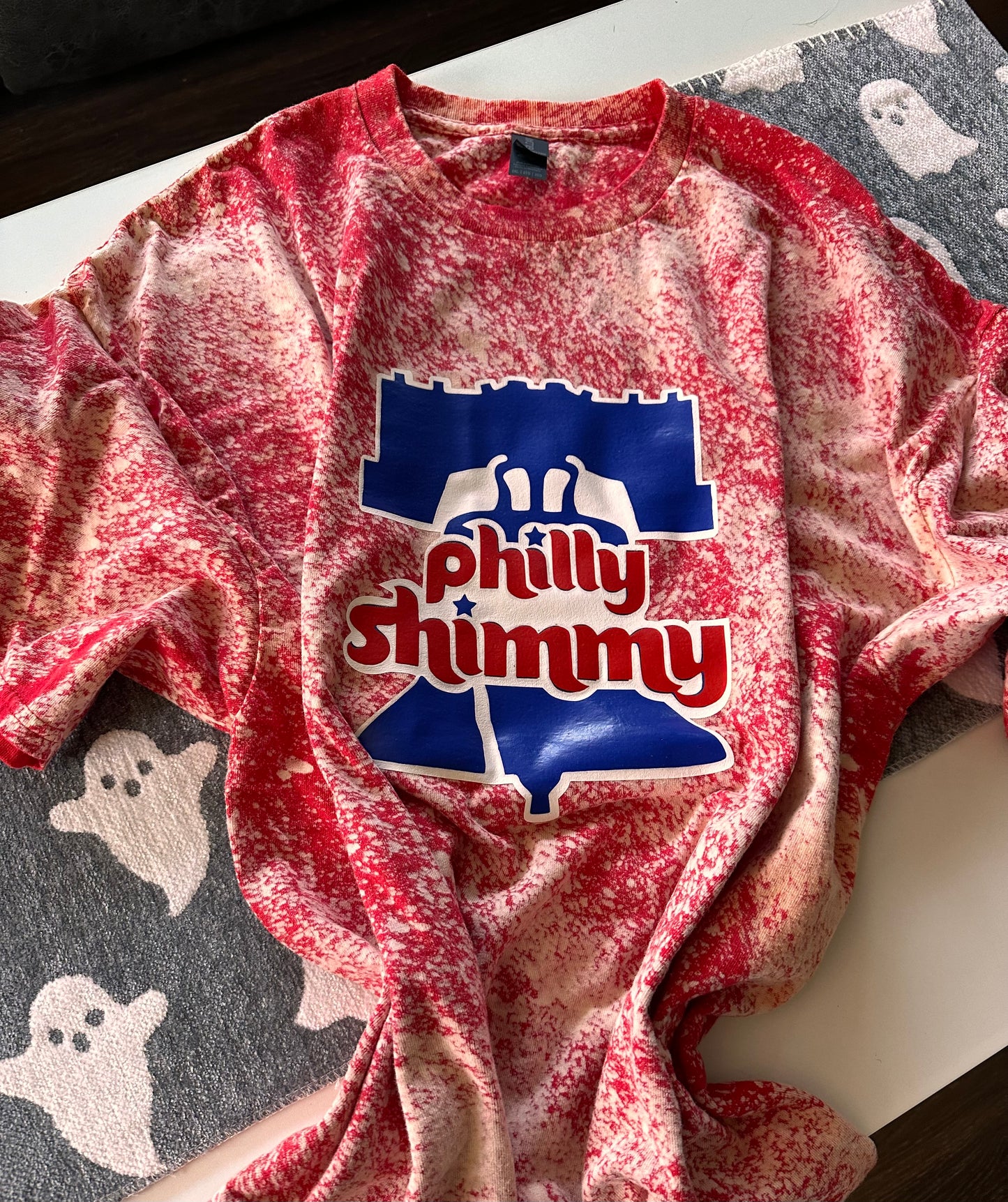 Phillies Bleach washed “philly shimmy” t-shirt