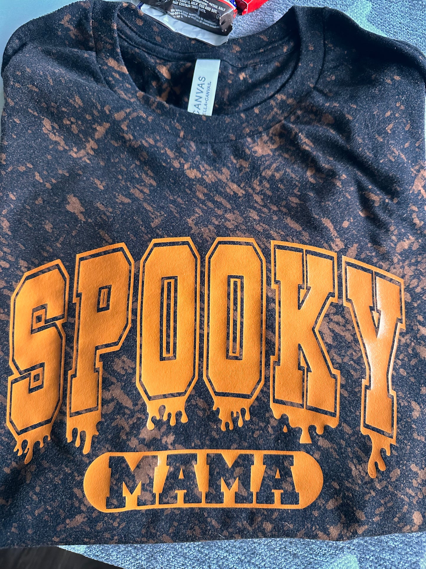 Spooky Mama hand dyed Tshirt