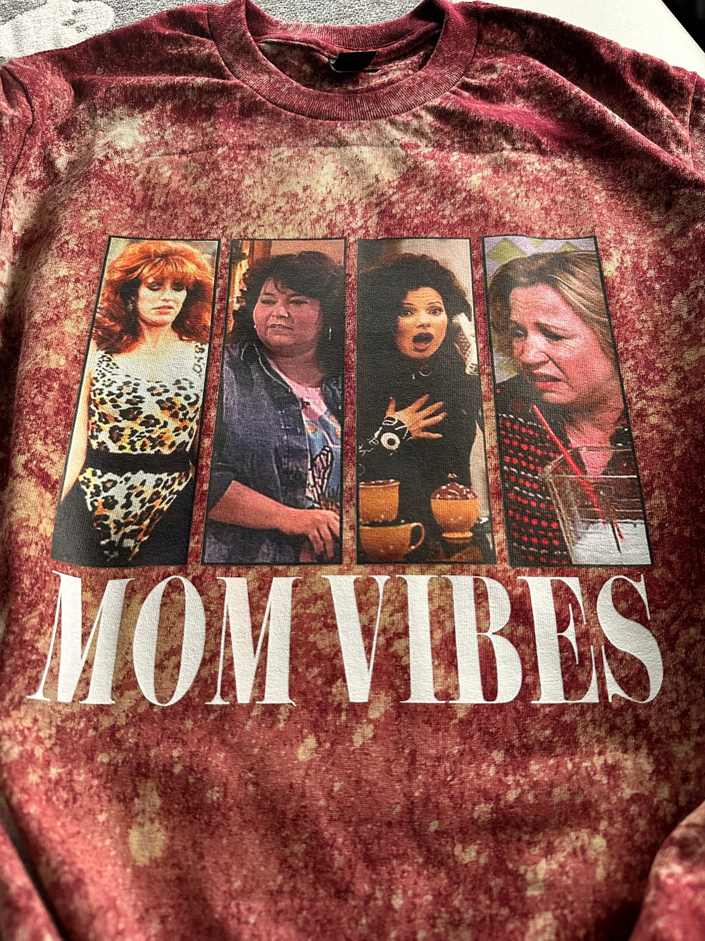 “Mom Vibes” hand dyed T-shirt