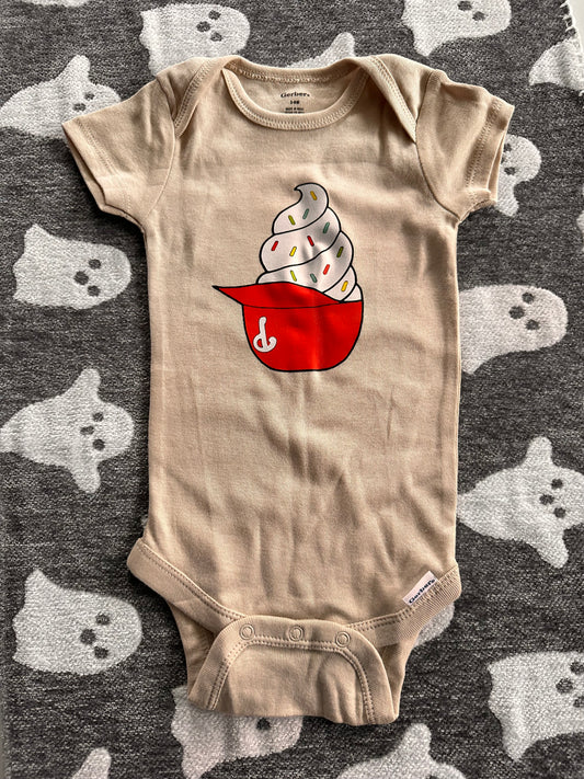 Phillies ice cream hat onesie