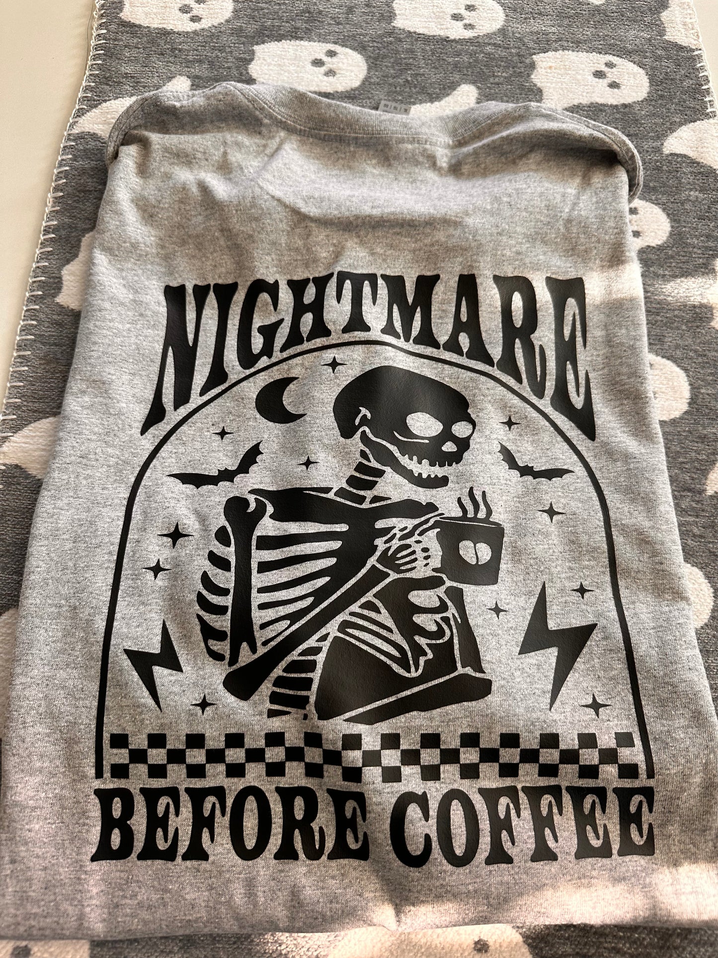 “Nightmare before coffee” T-shirt