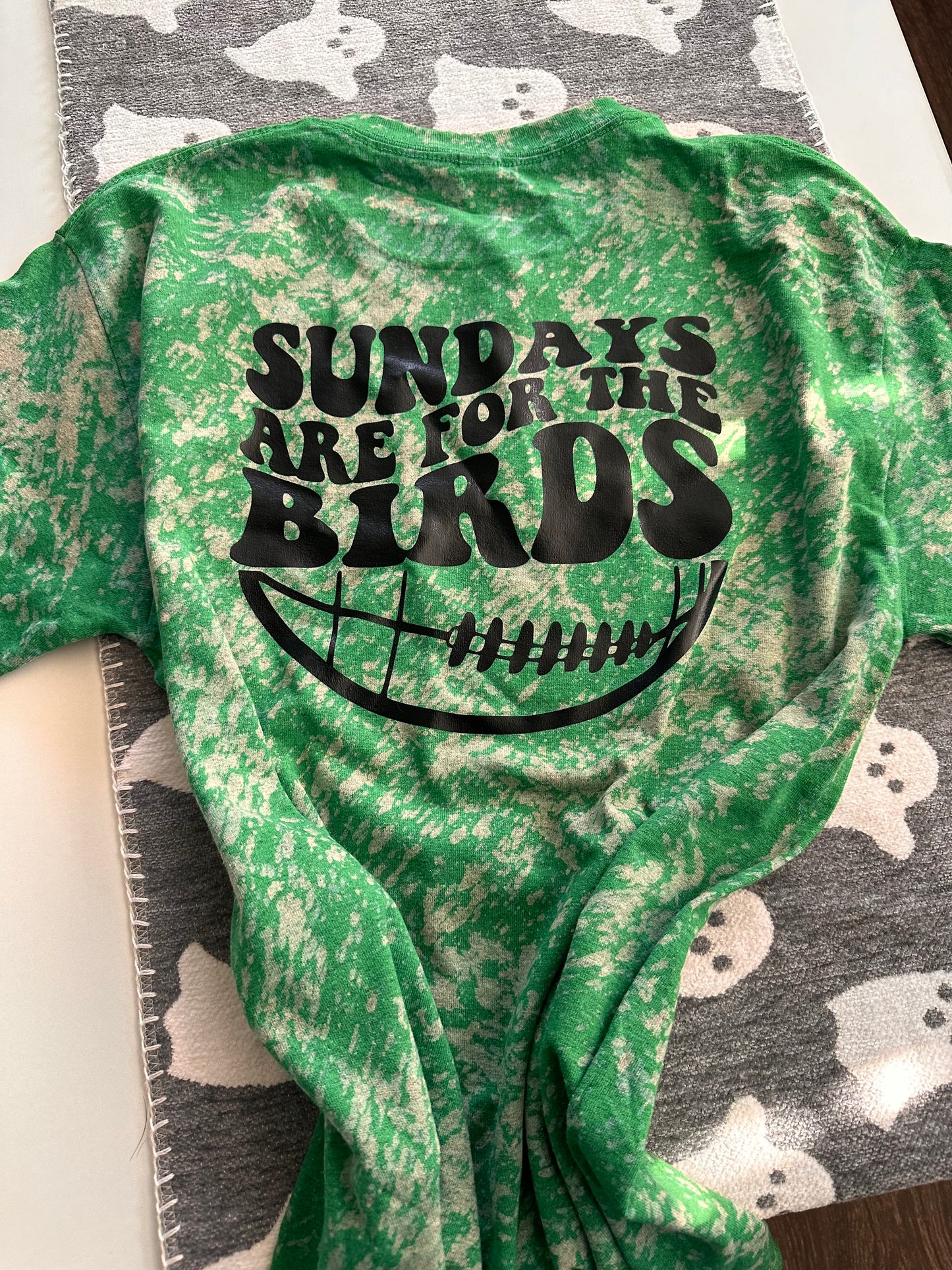 Sundays are for the birds front/back hand dyed T-shirt